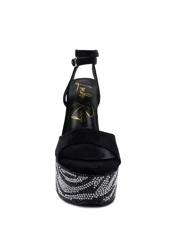ULTRA PLATFORM DIAMANTE HEELS
