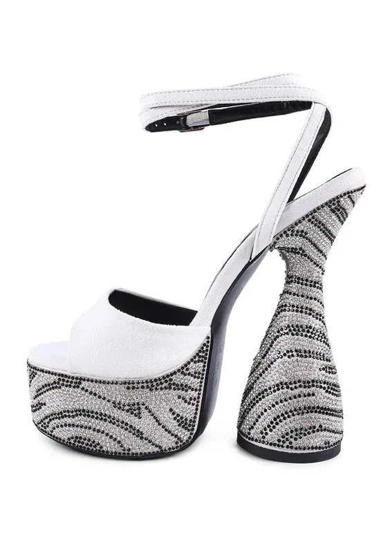 ULTRA PLATFORM DIAMANTE HEELS