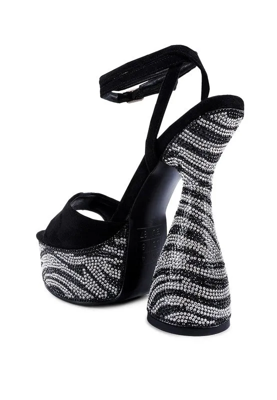 ULTRA PLATFORM DIAMANTE HEELS