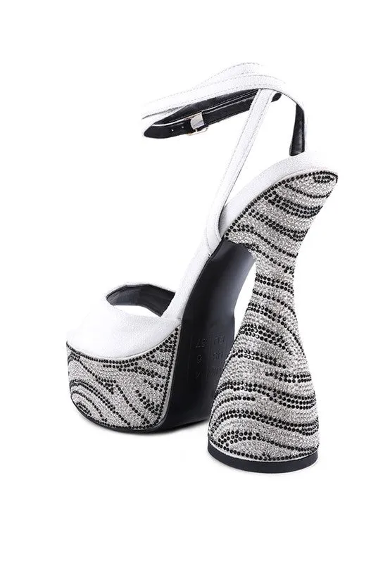 ULTRA PLATFORM DIAMANTE HEELS