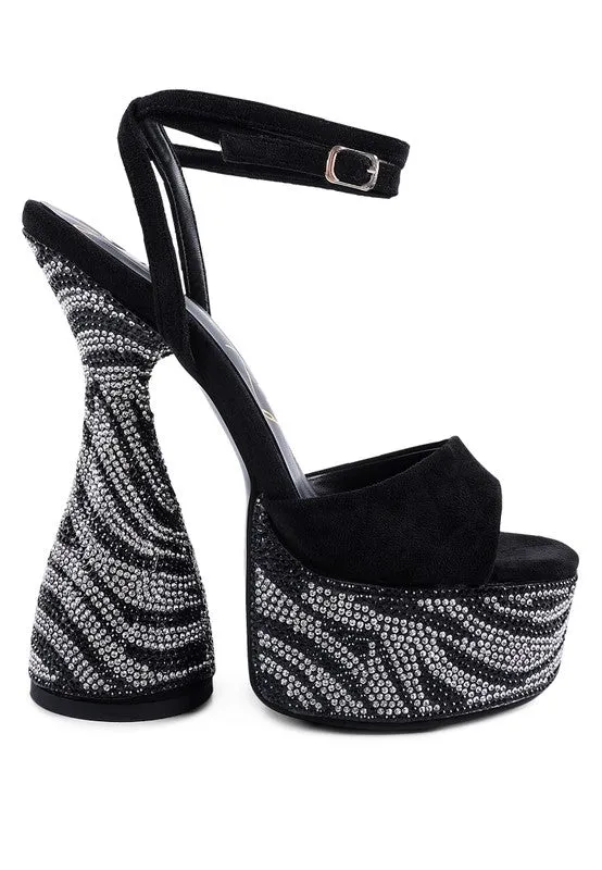 ULTRA PLATFORM DIAMANTE HEELS
