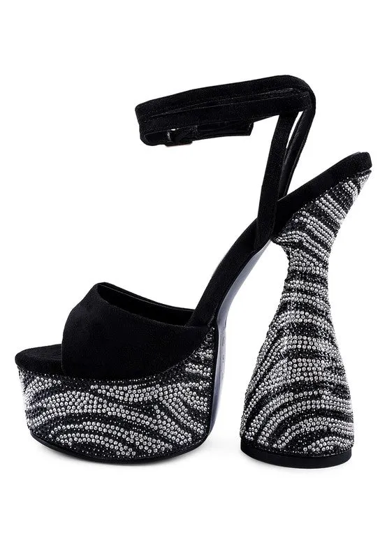 ULTRA PLATFORM DIAMANTE HEELS