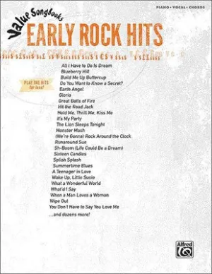 VALUE SONGBOOKS EARLY ROCK HITS PVG (O/P)