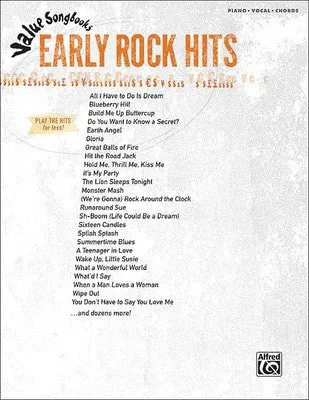 VALUE SONGBOOKS EARLY ROCK HITS PVG (O/P)