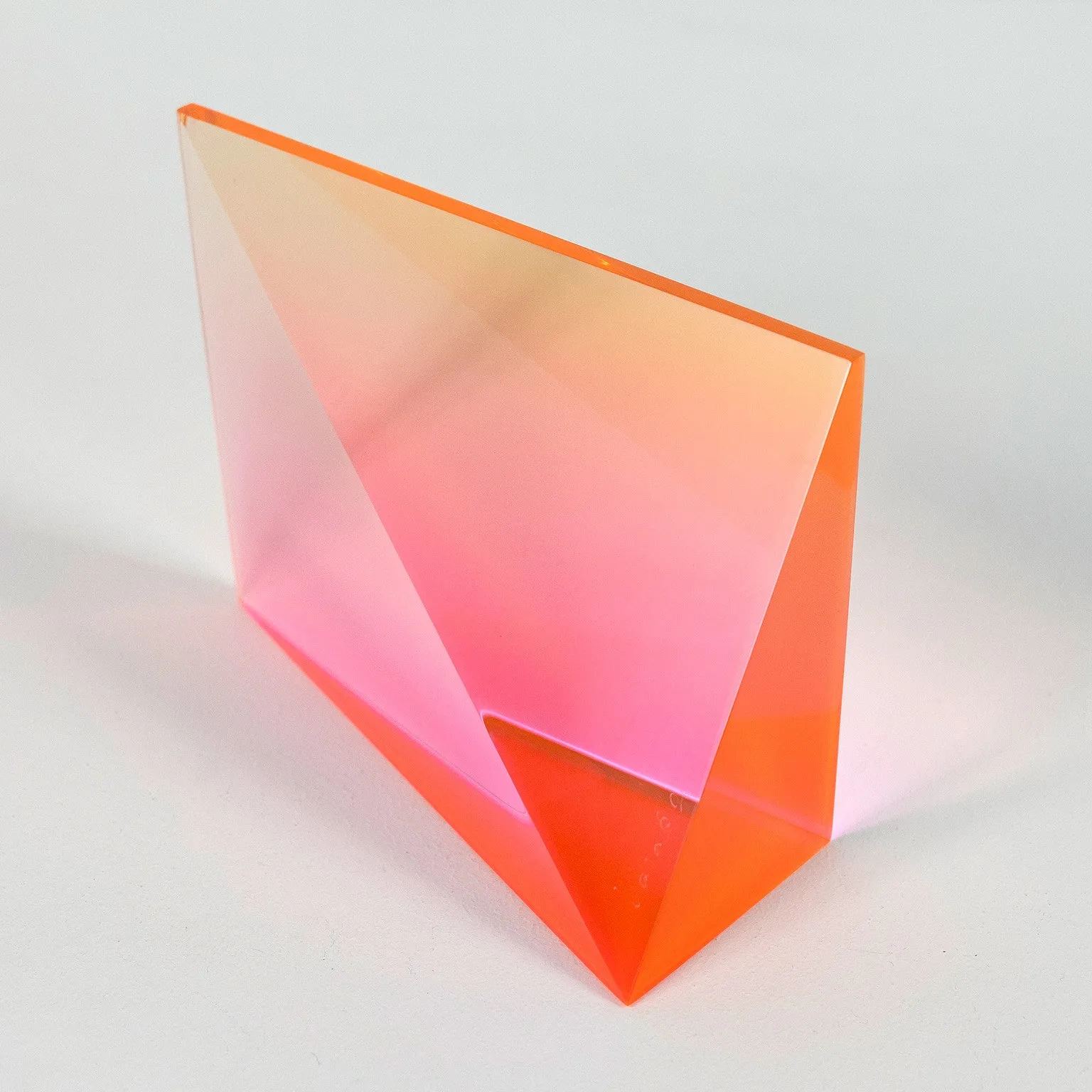VASA MIHICH "ORANGE WEDGE" SCULPTURE, 2002