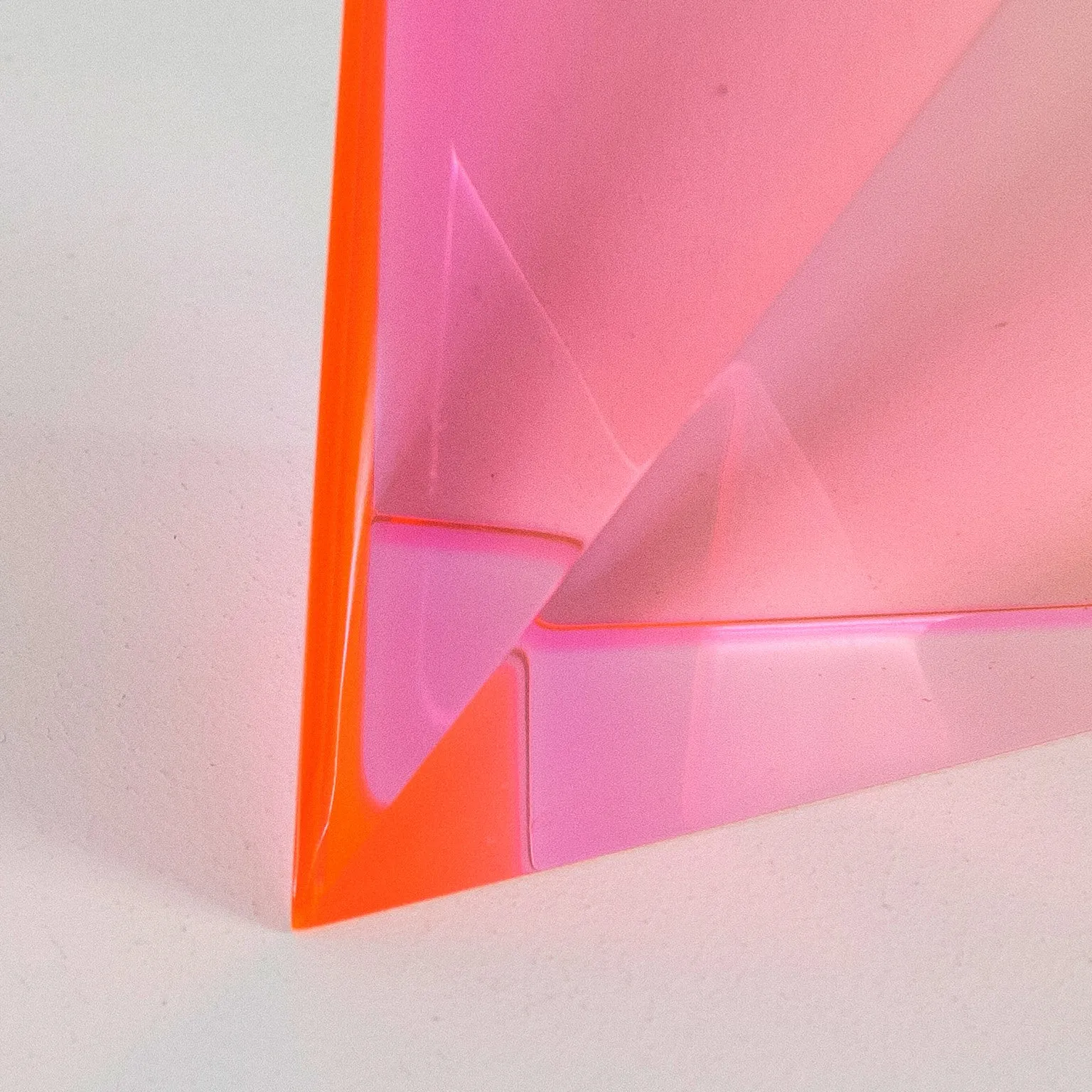 VASA MIHICH "ORANGE WEDGE" SCULPTURE, 2002