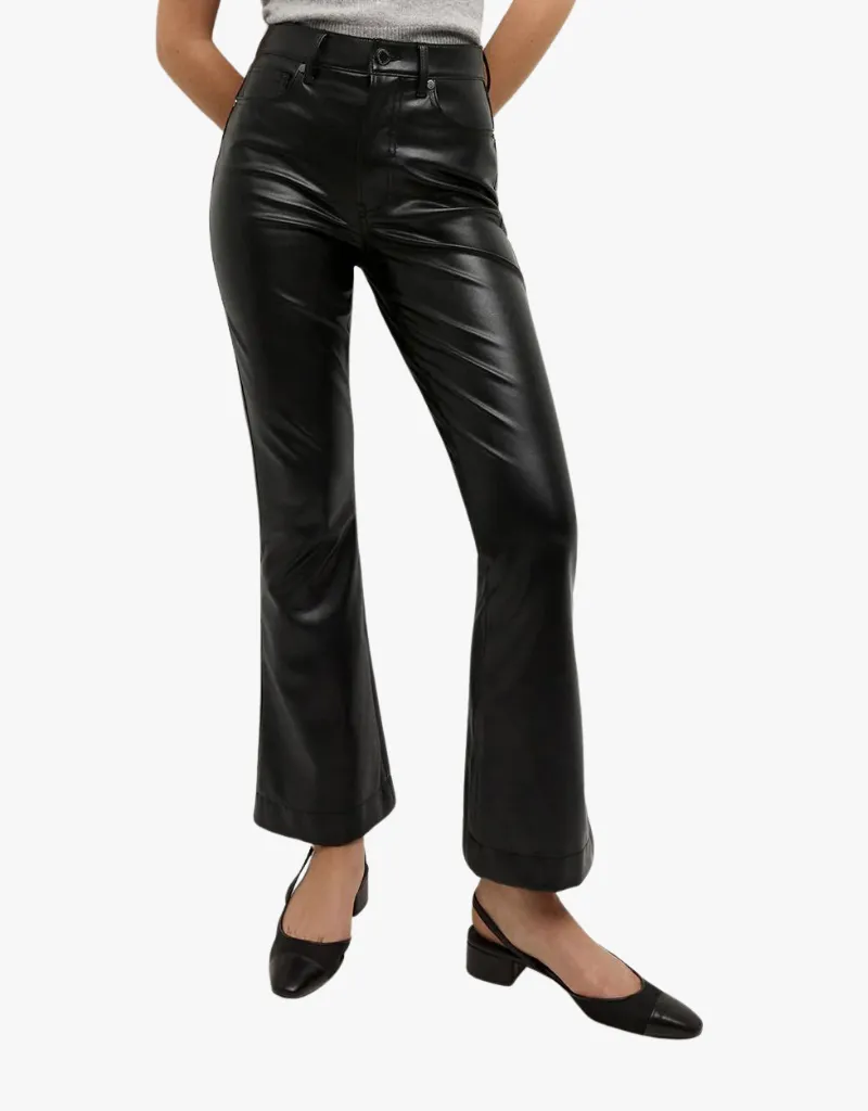 Veronica Beard Carson High Rise Ankle Flare Jeans Black