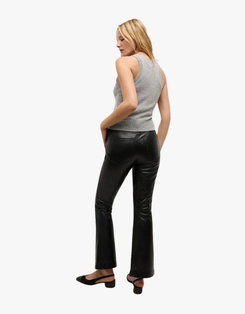 Veronica Beard Carson High Rise Ankle Flare Jeans Black
