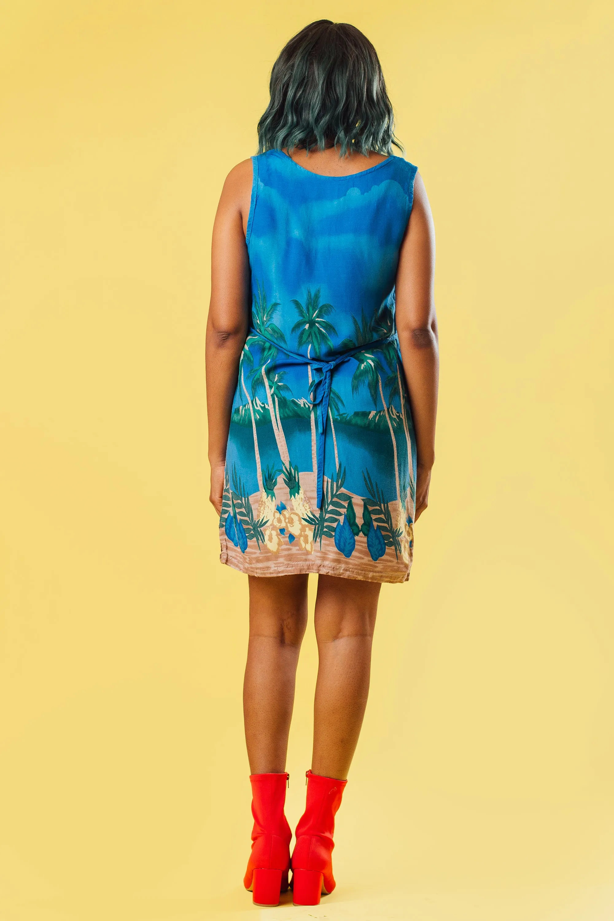 Vintage 90's Hawaiian Mini Dress | S