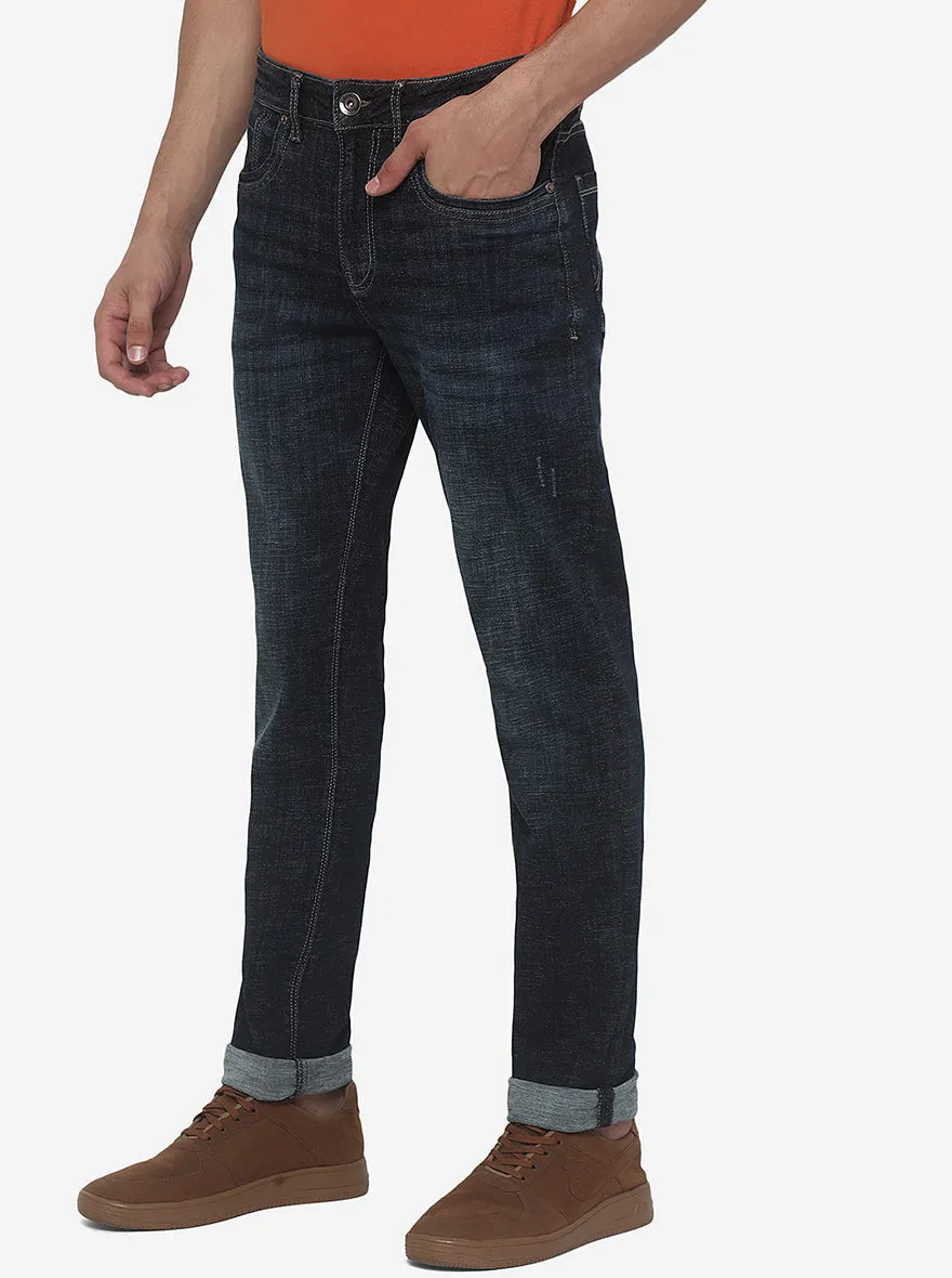 Vintage Blue Washed Slim Fit Jeans | JadeBlue