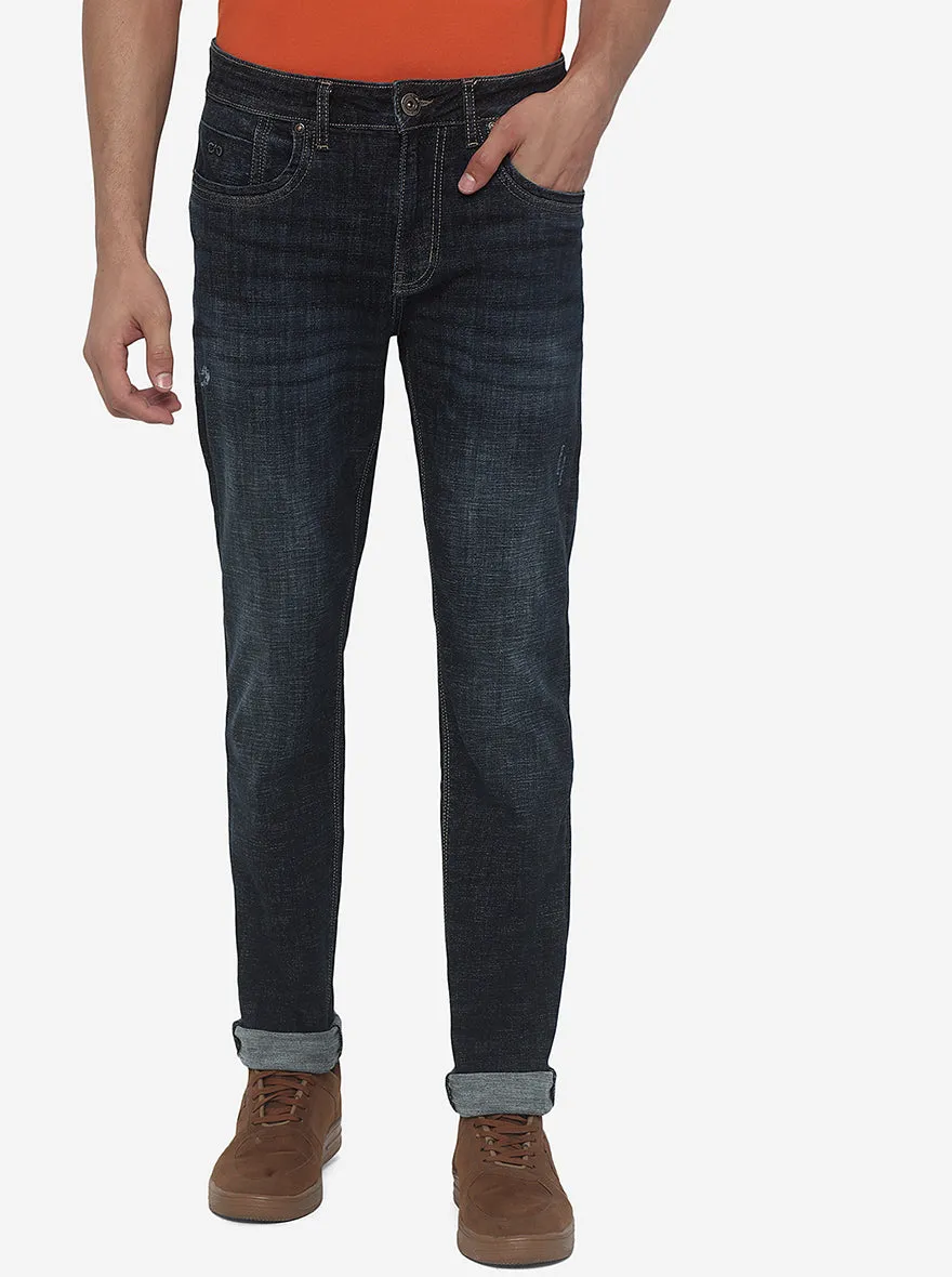 Vintage Blue Washed Slim Fit Jeans | JadeBlue