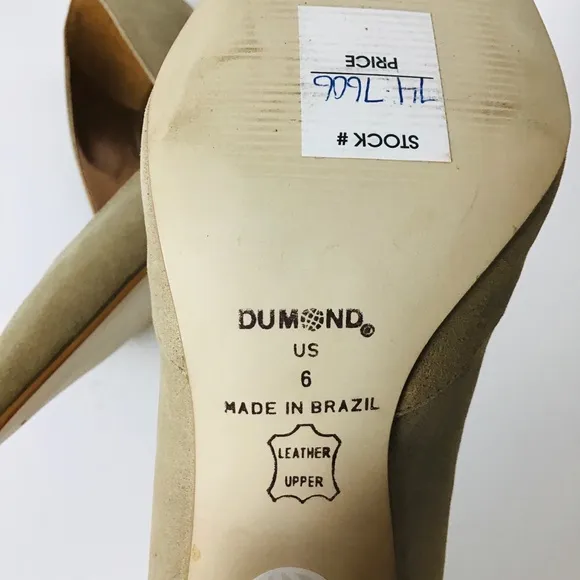 Vintage Cathy Jean Tan Leather Heels