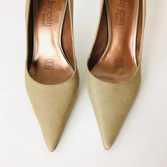 Vintage Cathy Jean Tan Leather Heels