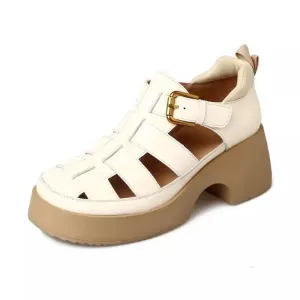 Vintage Platform High Heel Gladiator Sandals for Women