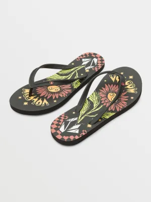 Volcom Womens Rocking Sandals - Vintage Black