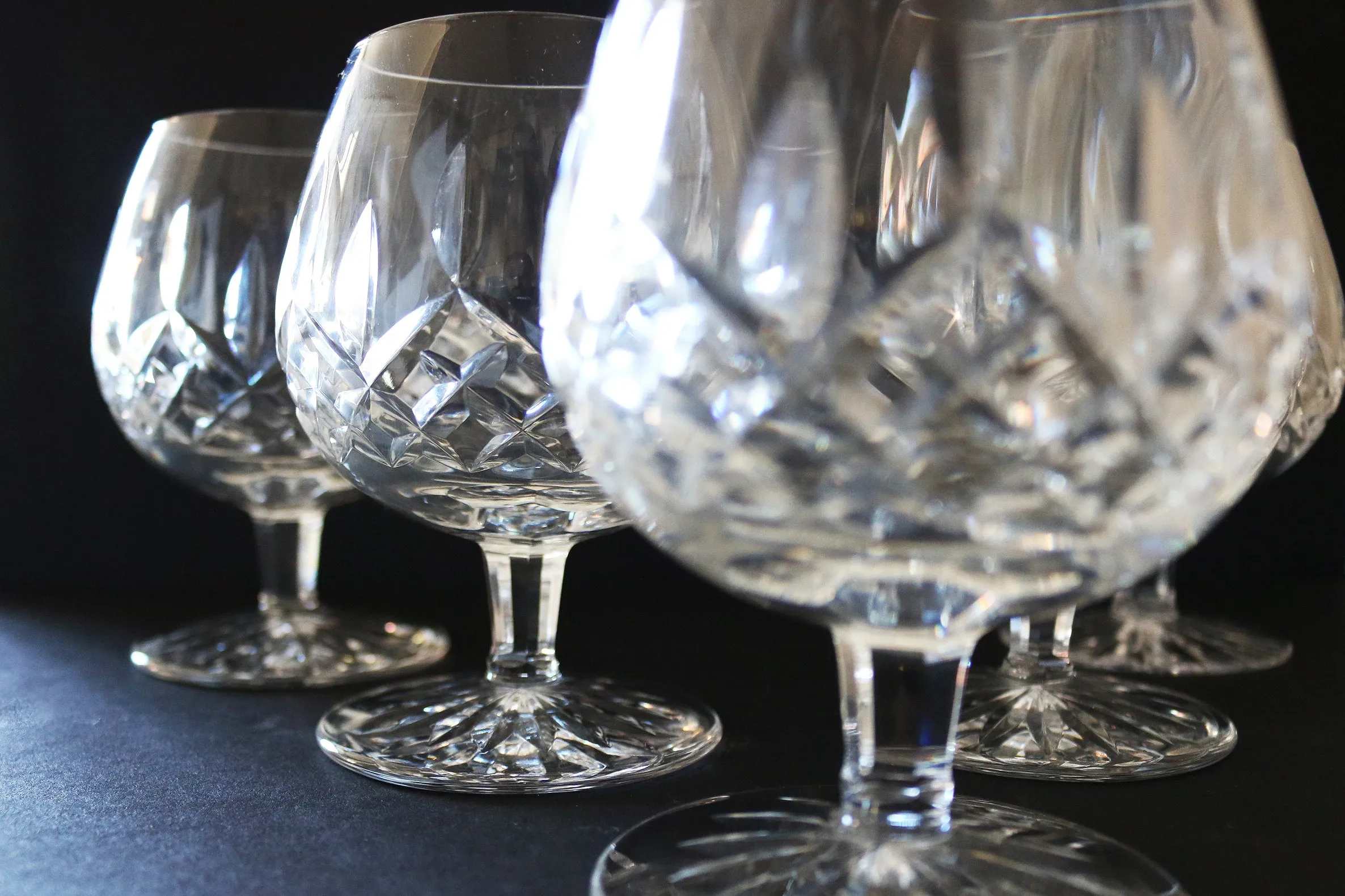Waterford Lismore Crystal Brandy Glasses