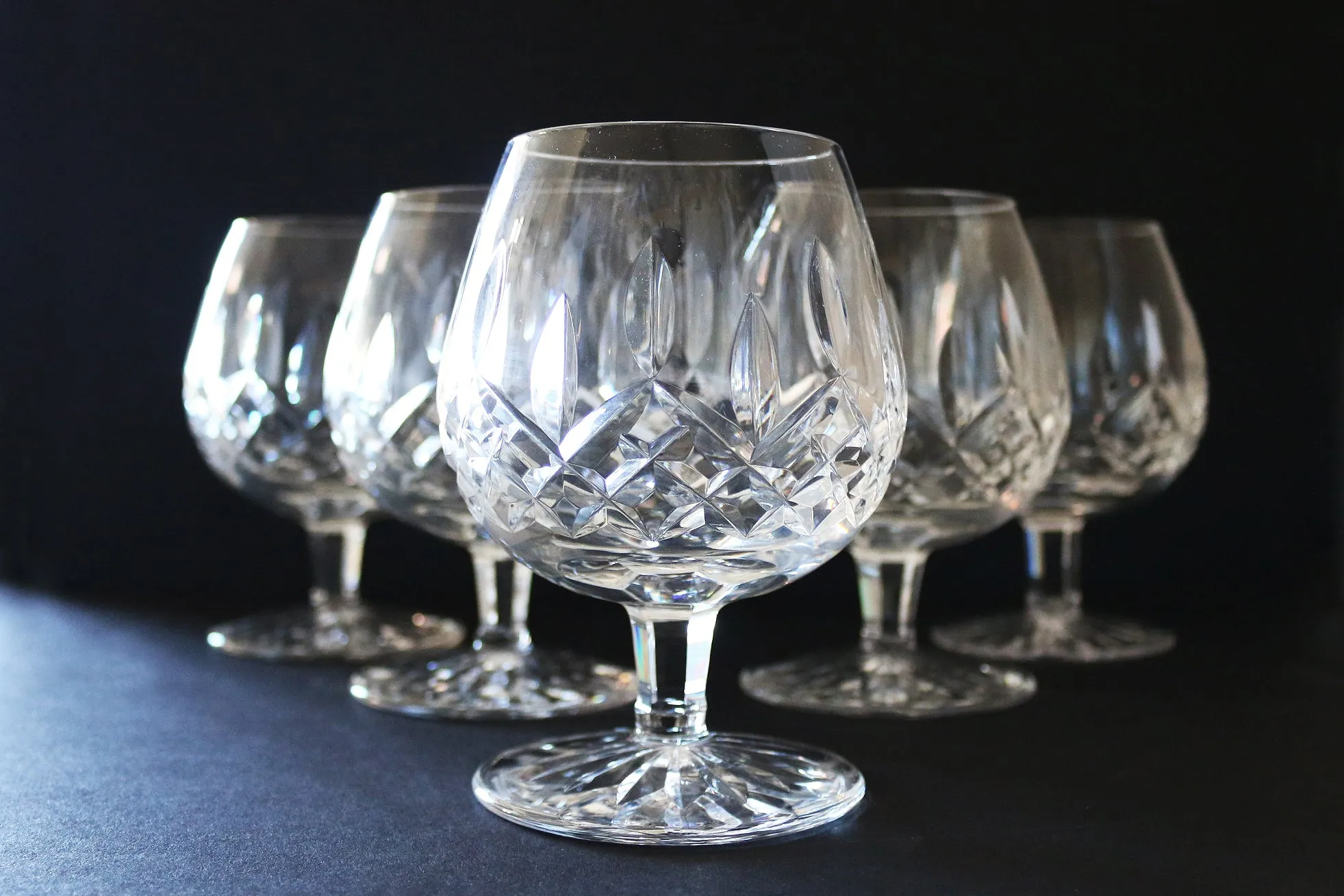 Waterford Lismore Crystal Brandy Glasses