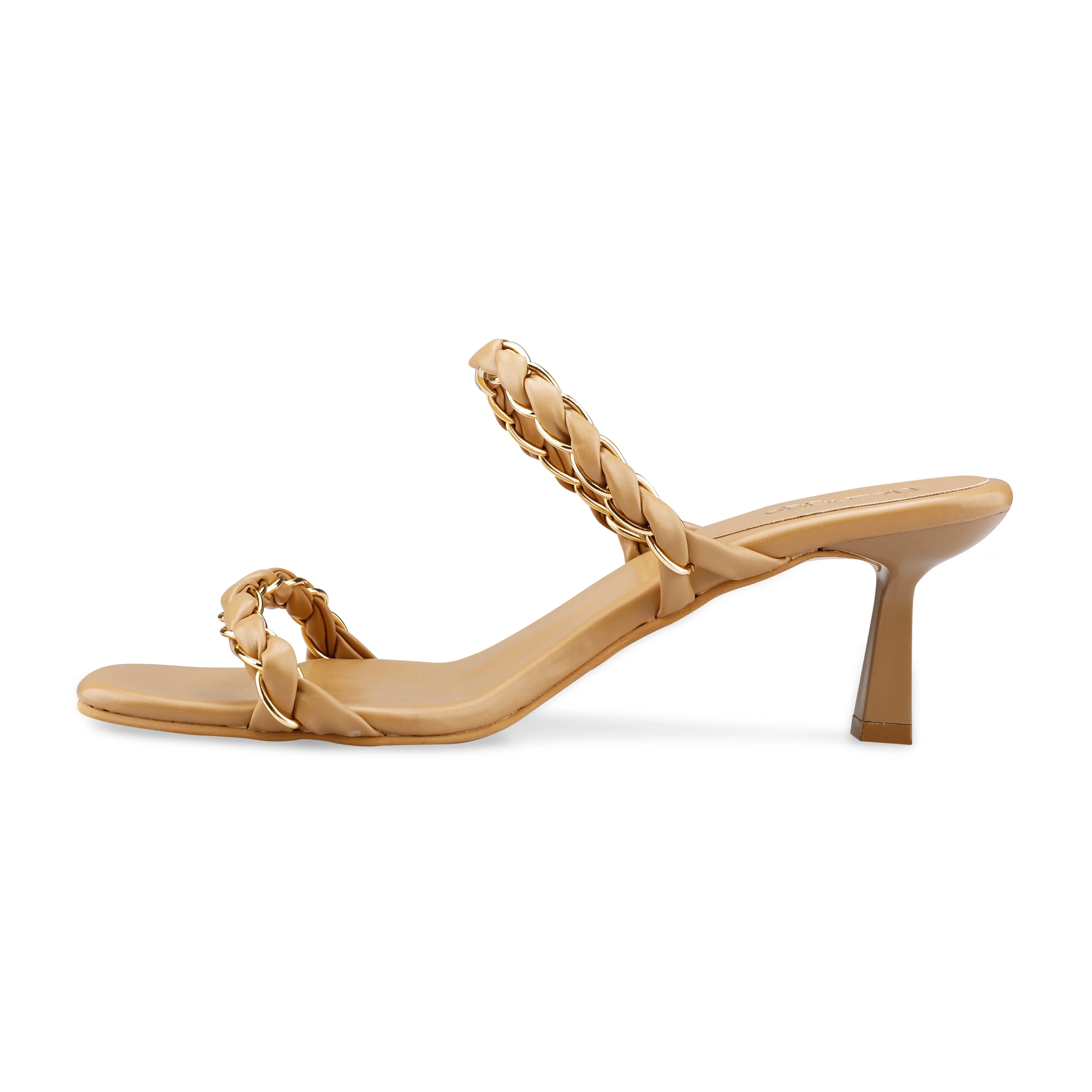 Weaved Chain Heels