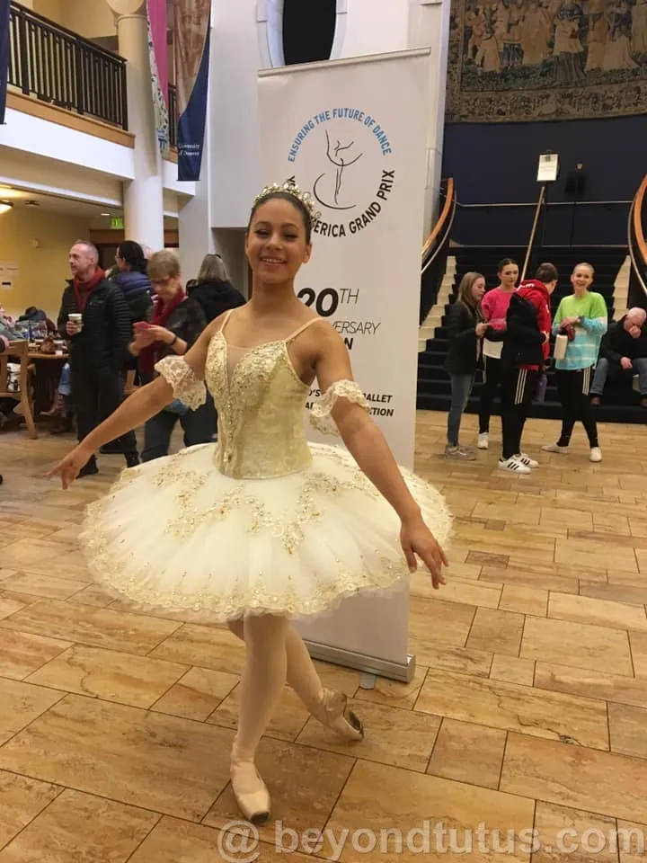 White and Gold tutu #001