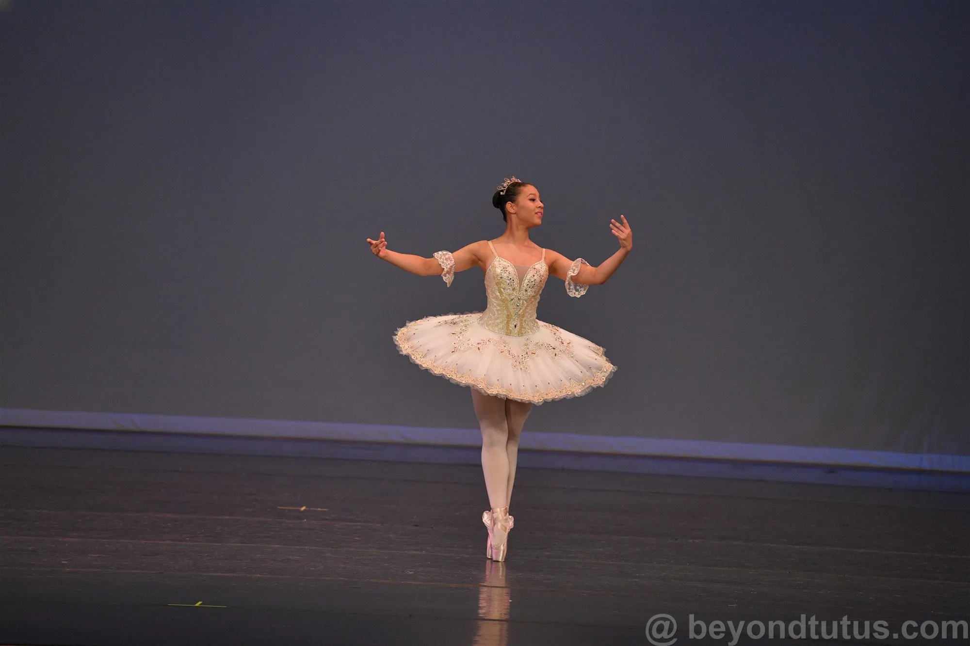 White and Gold tutu #001