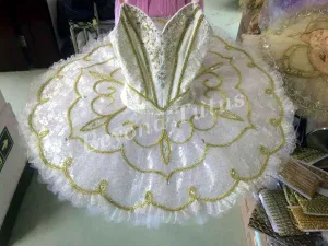 White and Gold Vestalka Tutu