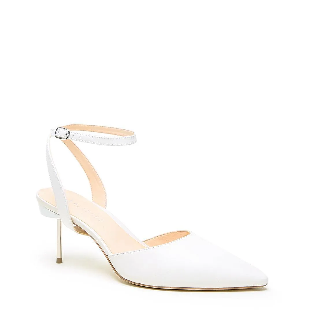 White Stiletto   Marilyn Strap