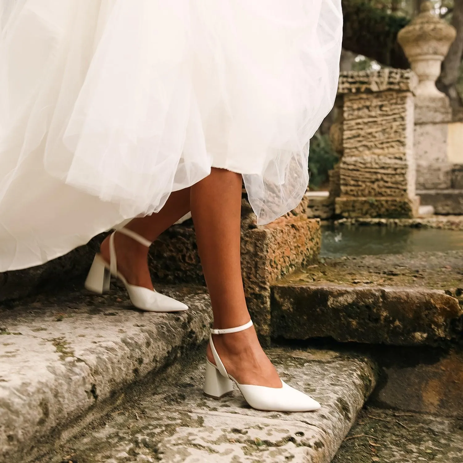 White V Mule   Marilyn Strap