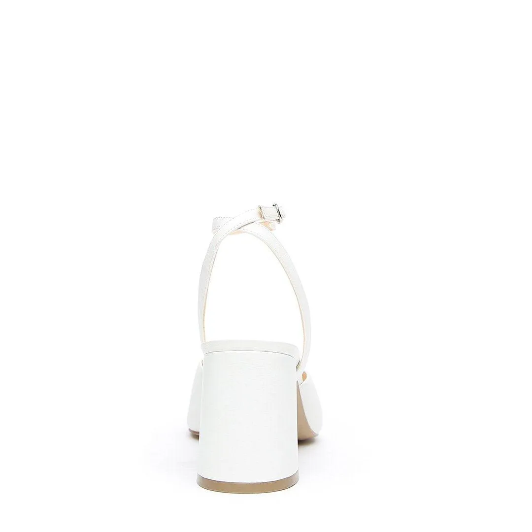 White V Mule   Marilyn Strap