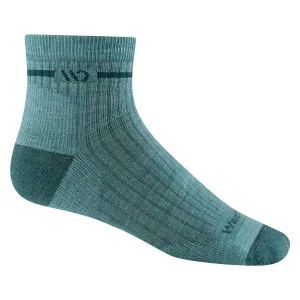 Wide Open Womens Single Stripe Cushioned Quarter Socks
