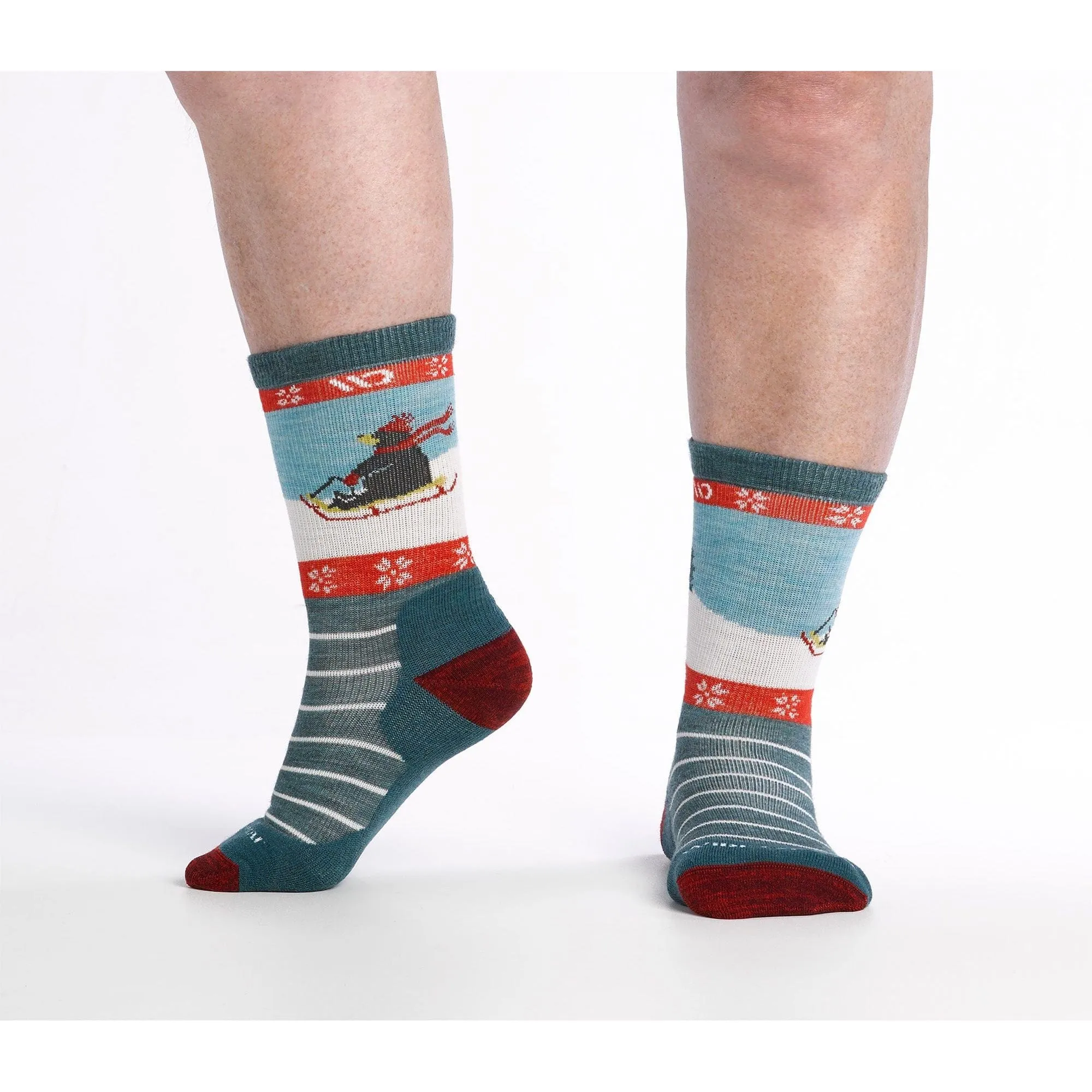 Wide Open Womens Sleigh All Day Cushioned Crew Socks