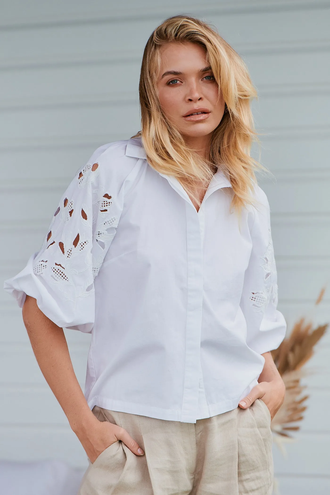 Wild Bloom Embroidery Blouse ~ MOS the label