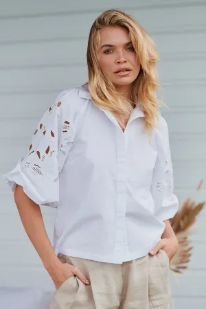 Wild Bloom Embroidery Blouse ~ MOS the label