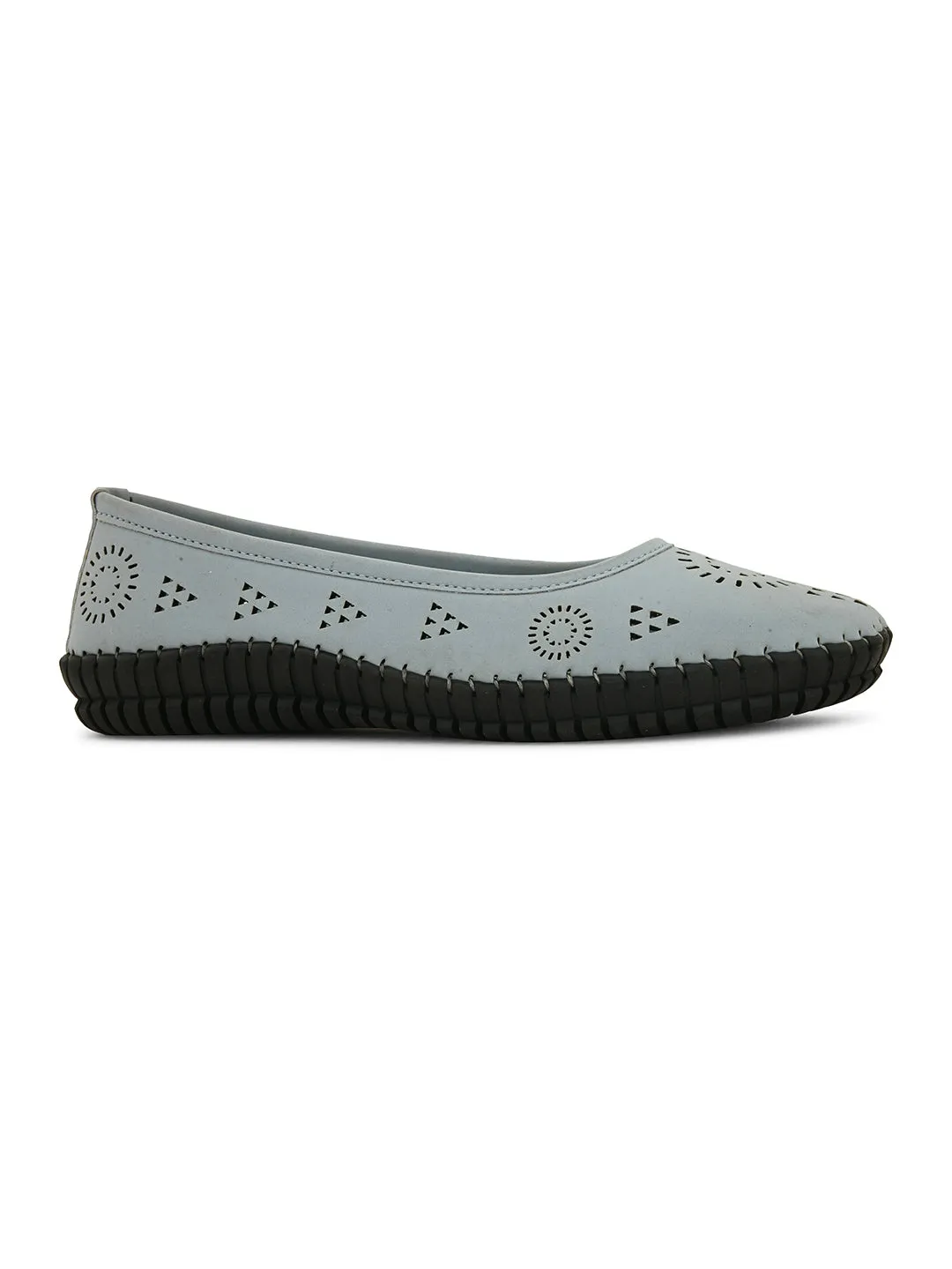 Women Ballerinas with Laser Cuts Flats