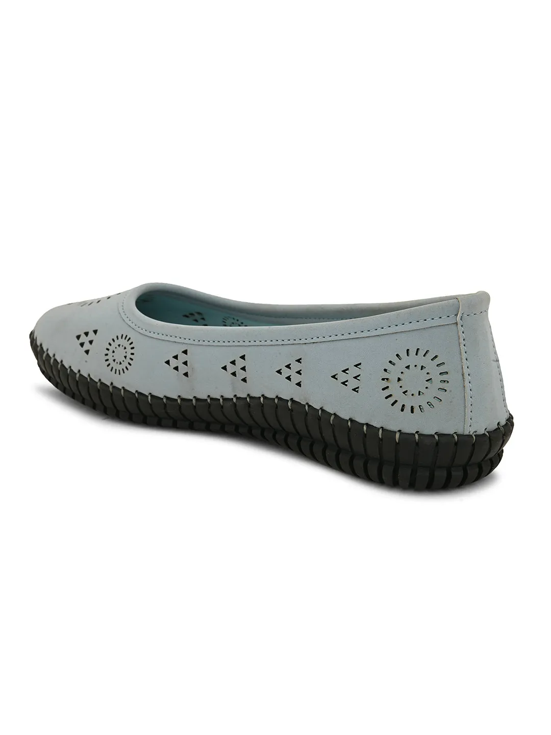 Women Ballerinas with Laser Cuts Flats