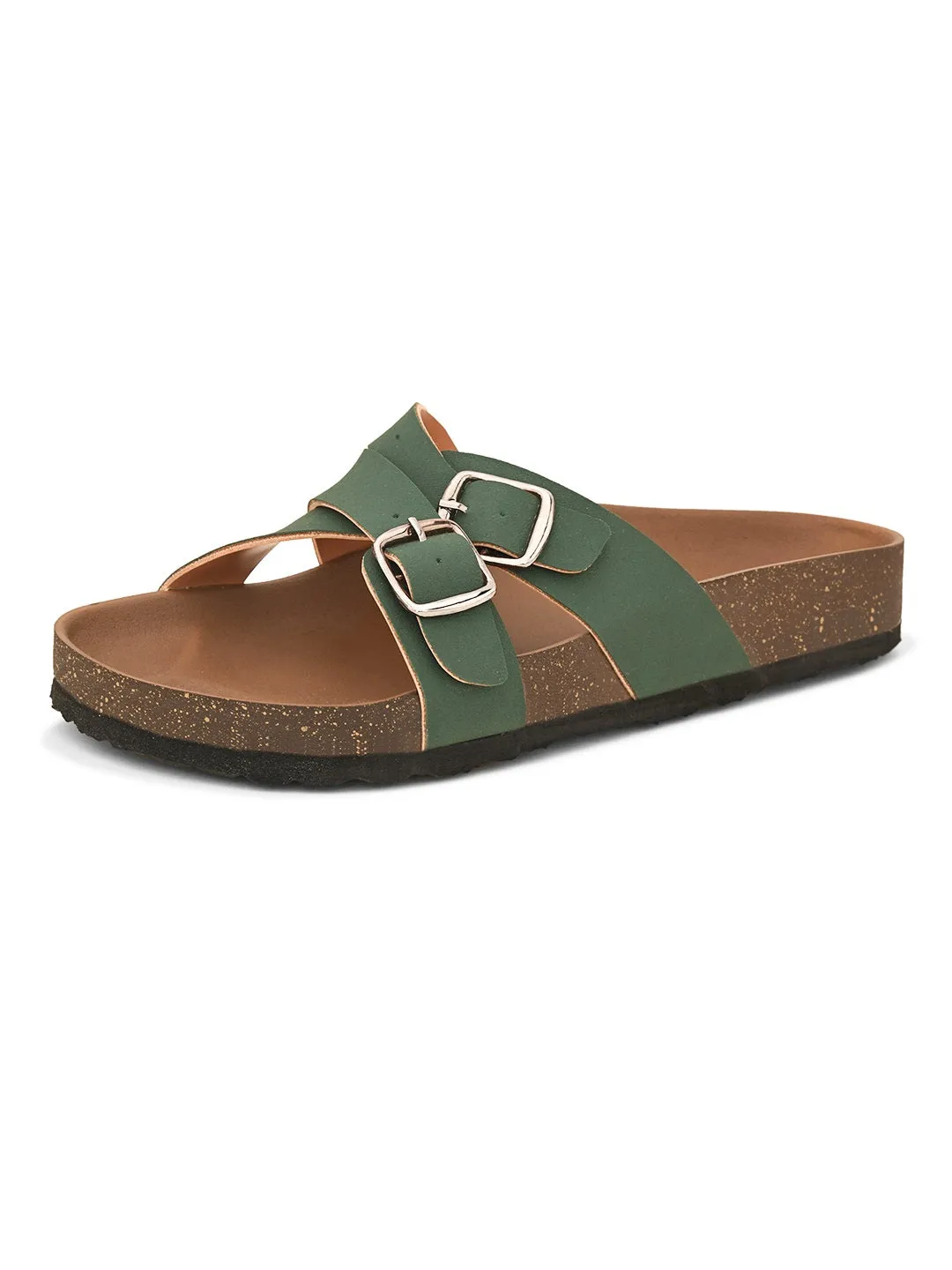 Women One Toe Flats with Buckles