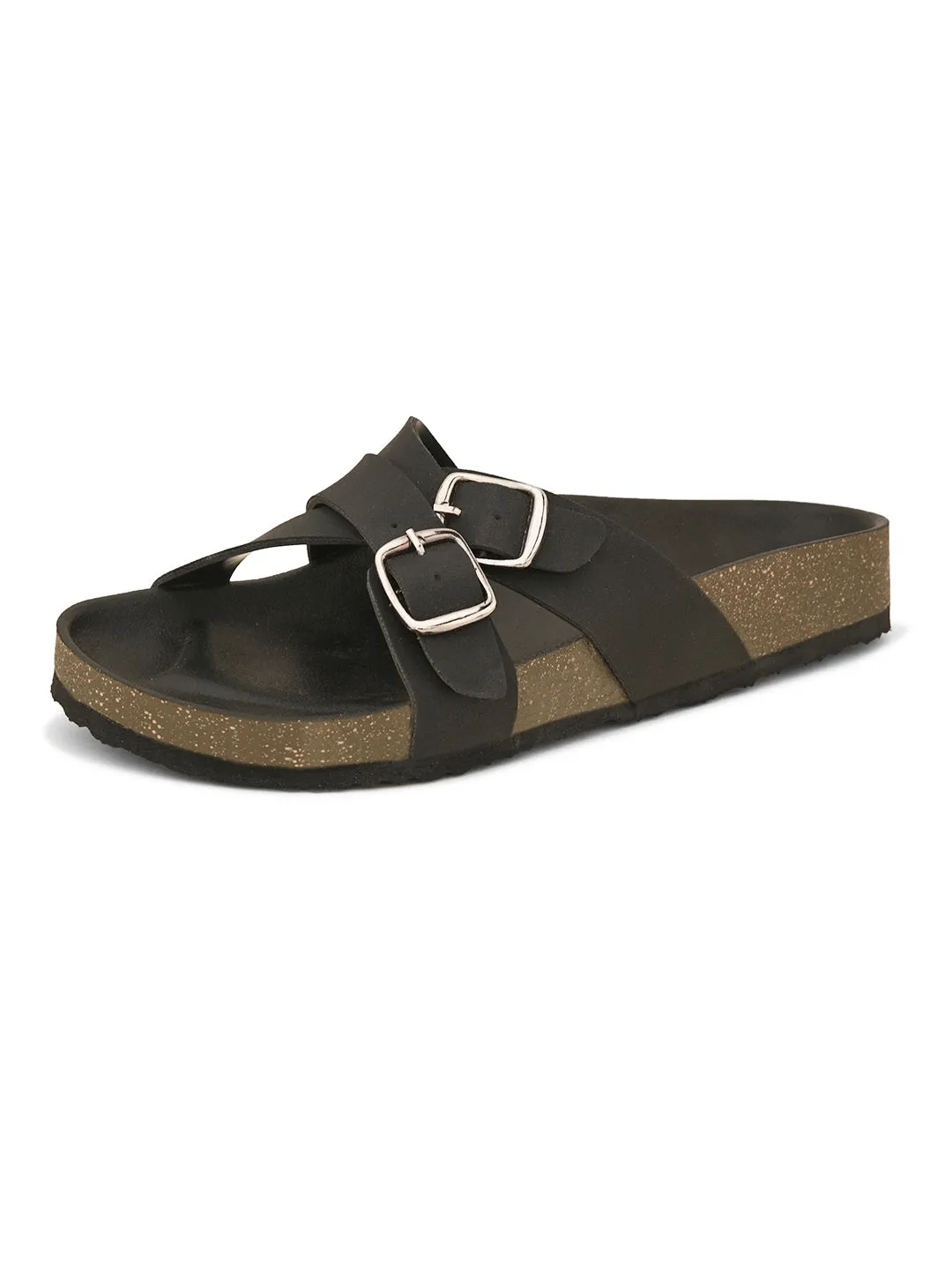 Women One Toe Flats with Buckles