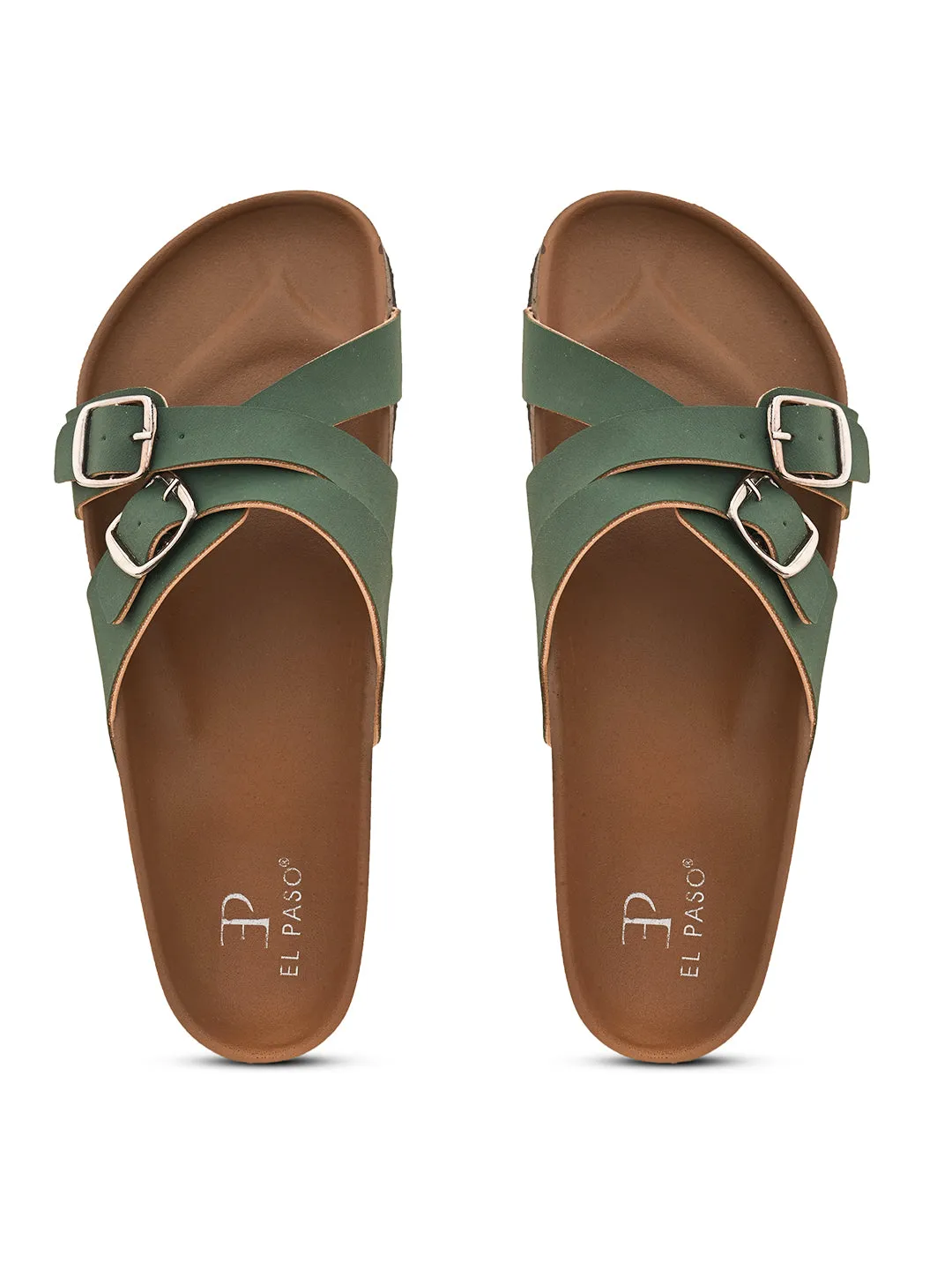 Women One Toe Flats with Buckles