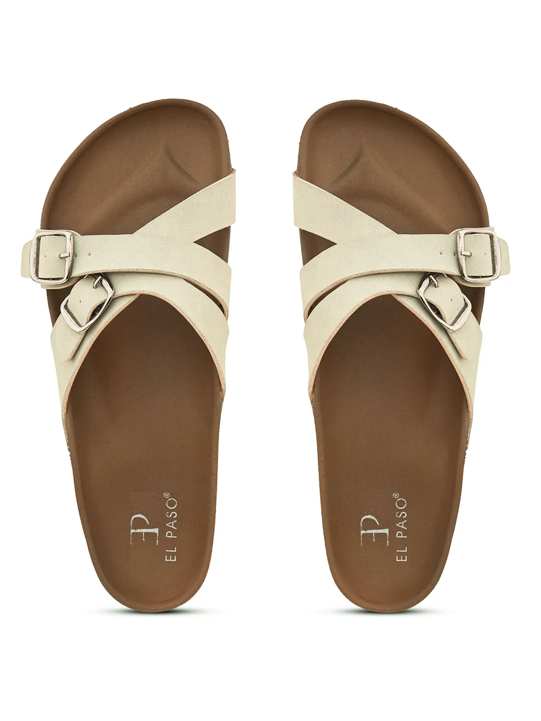 Women One Toe Flats with Buckles