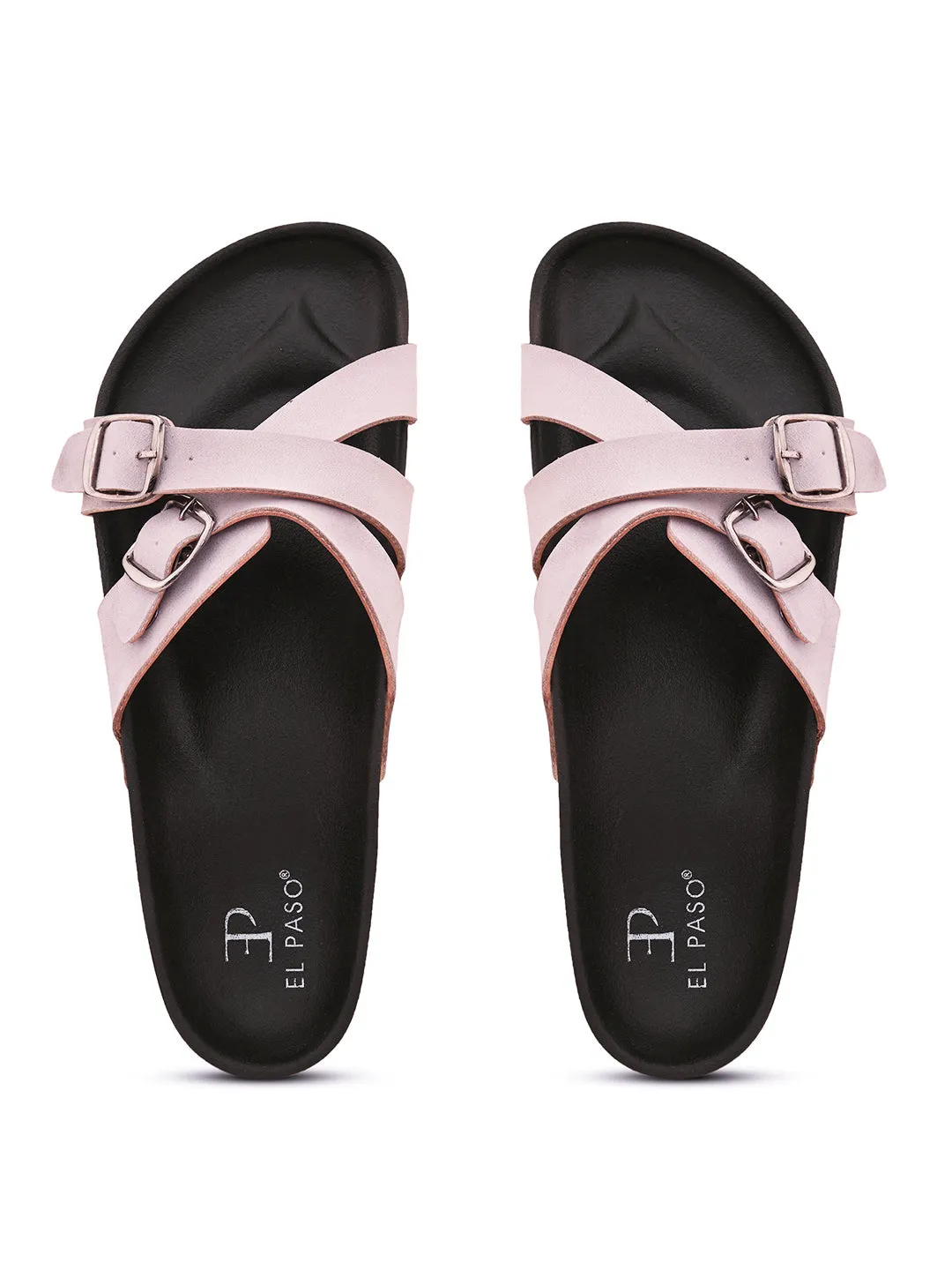 Women One Toe Flats with Buckles