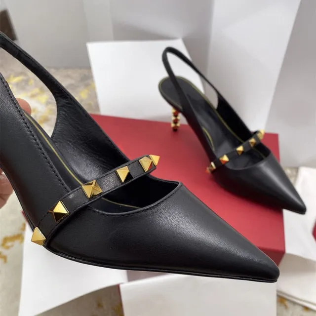 Women Sandals Pointed Toe High Heels
