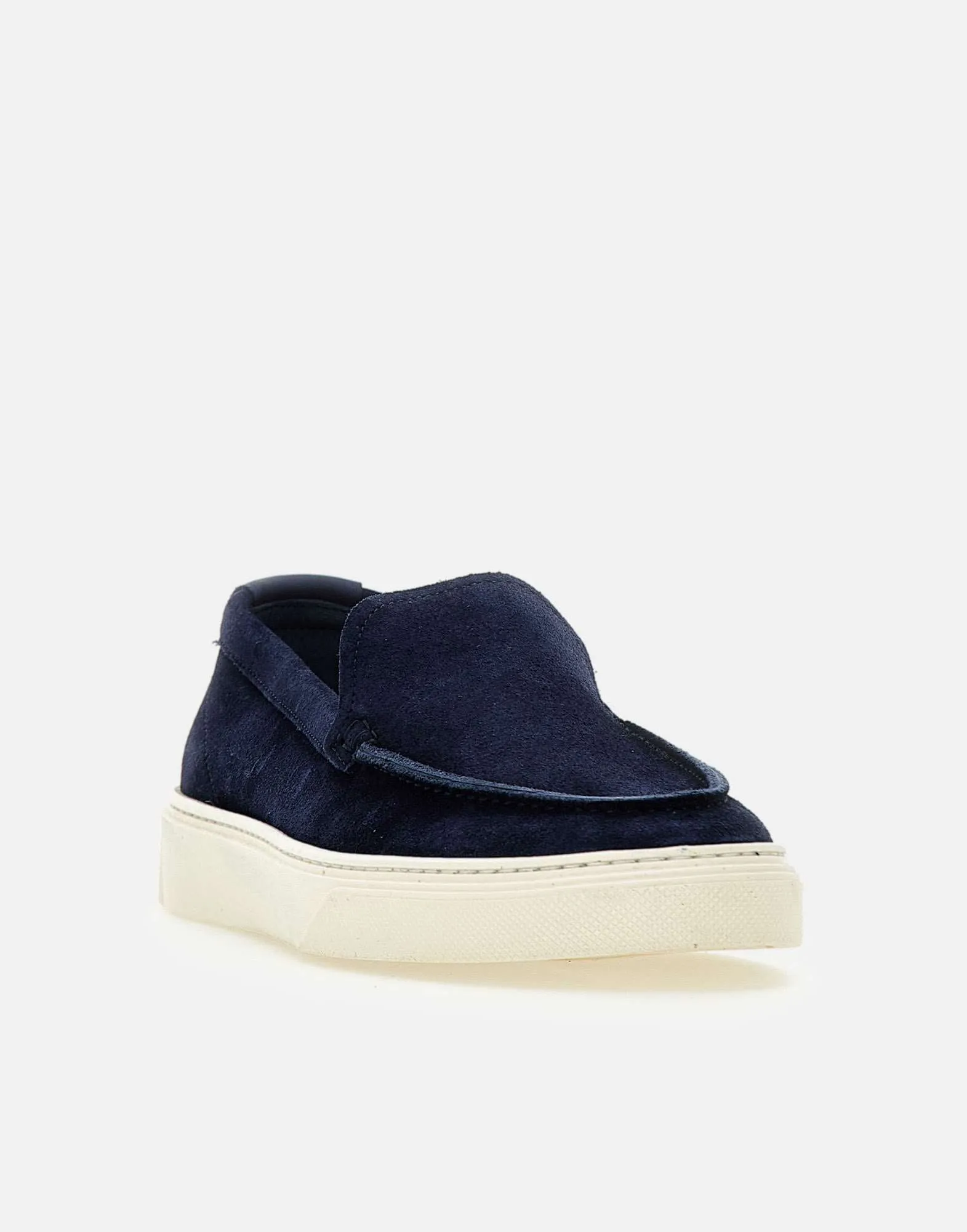 Woolrich Navy Suede Loafers