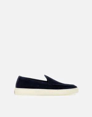 Woolrich Navy Suede Loafers