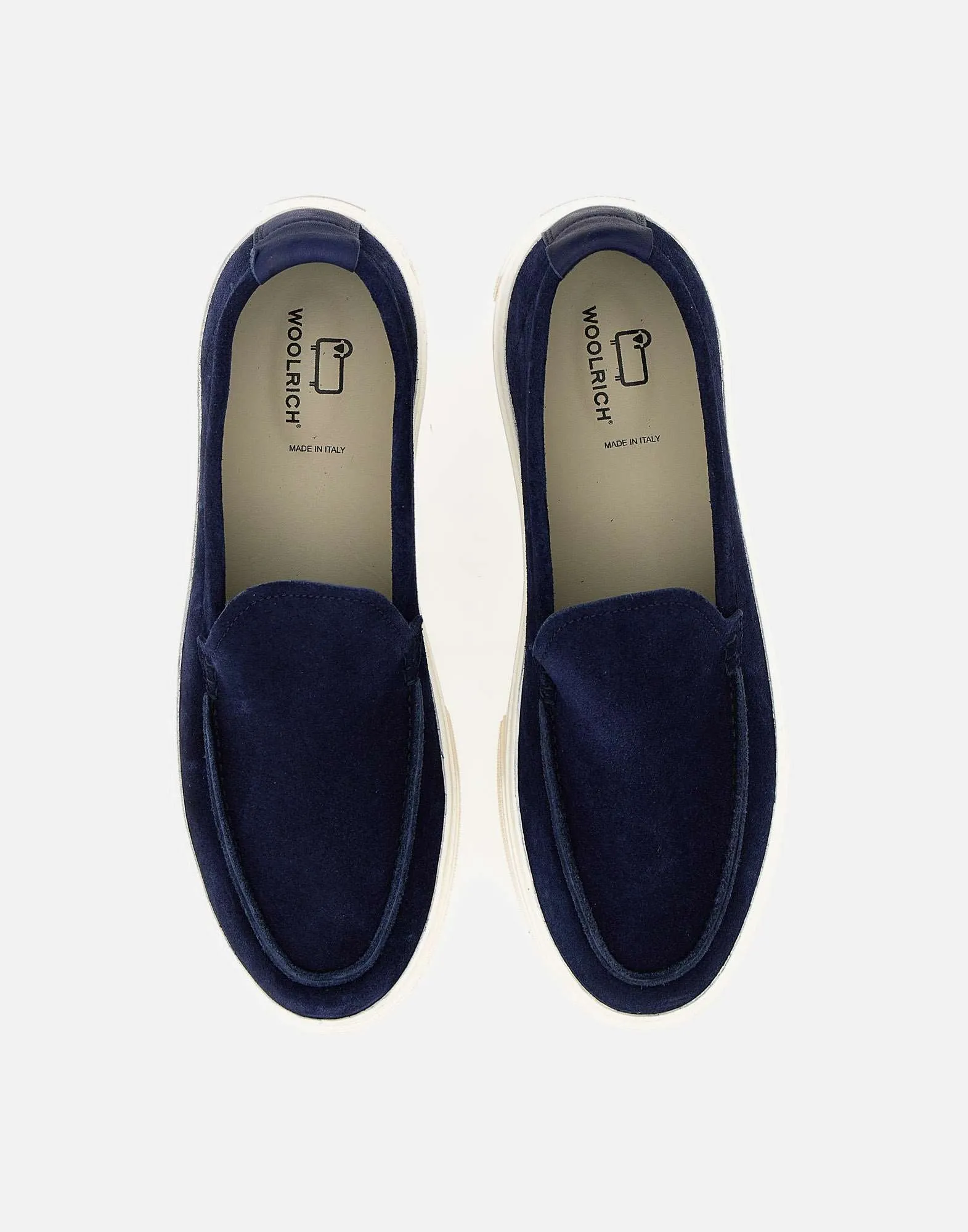 Woolrich Navy Suede Loafers