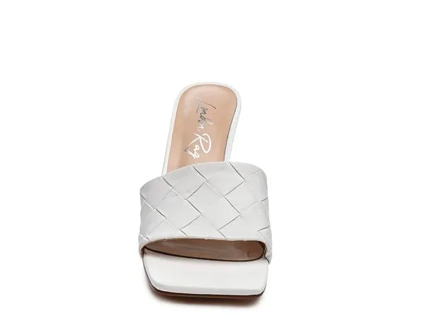 Woven Square Toe Sandal