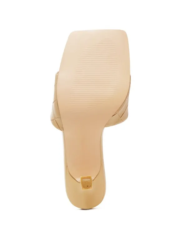 Woven Square Toe Sandal