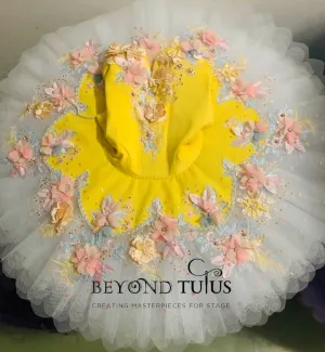 Yellow Floral Tutu