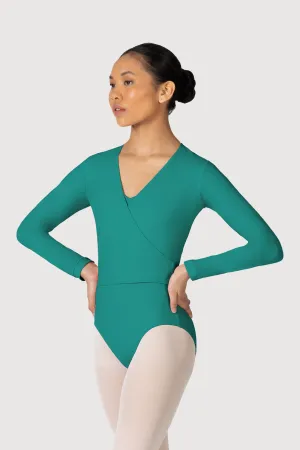 Z0858L - Bloch Overture Crossover Womens Long Sleeve Wrap Top