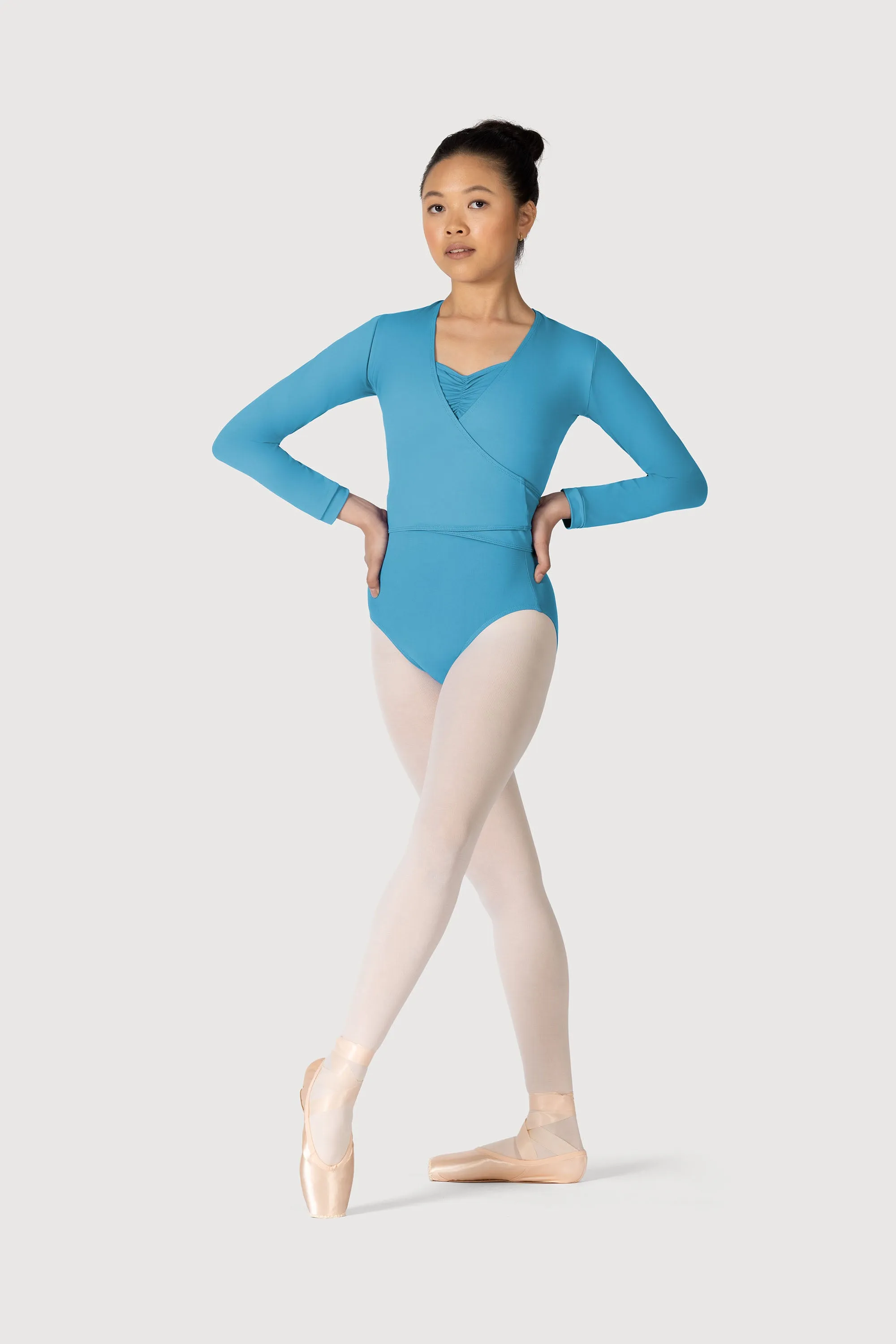 Z0858L - Bloch Overture Crossover Womens Long Sleeve Wrap Top