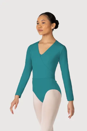 Z0858L - Bloch Overture Crossover Womens Long Sleeve Wrap Top