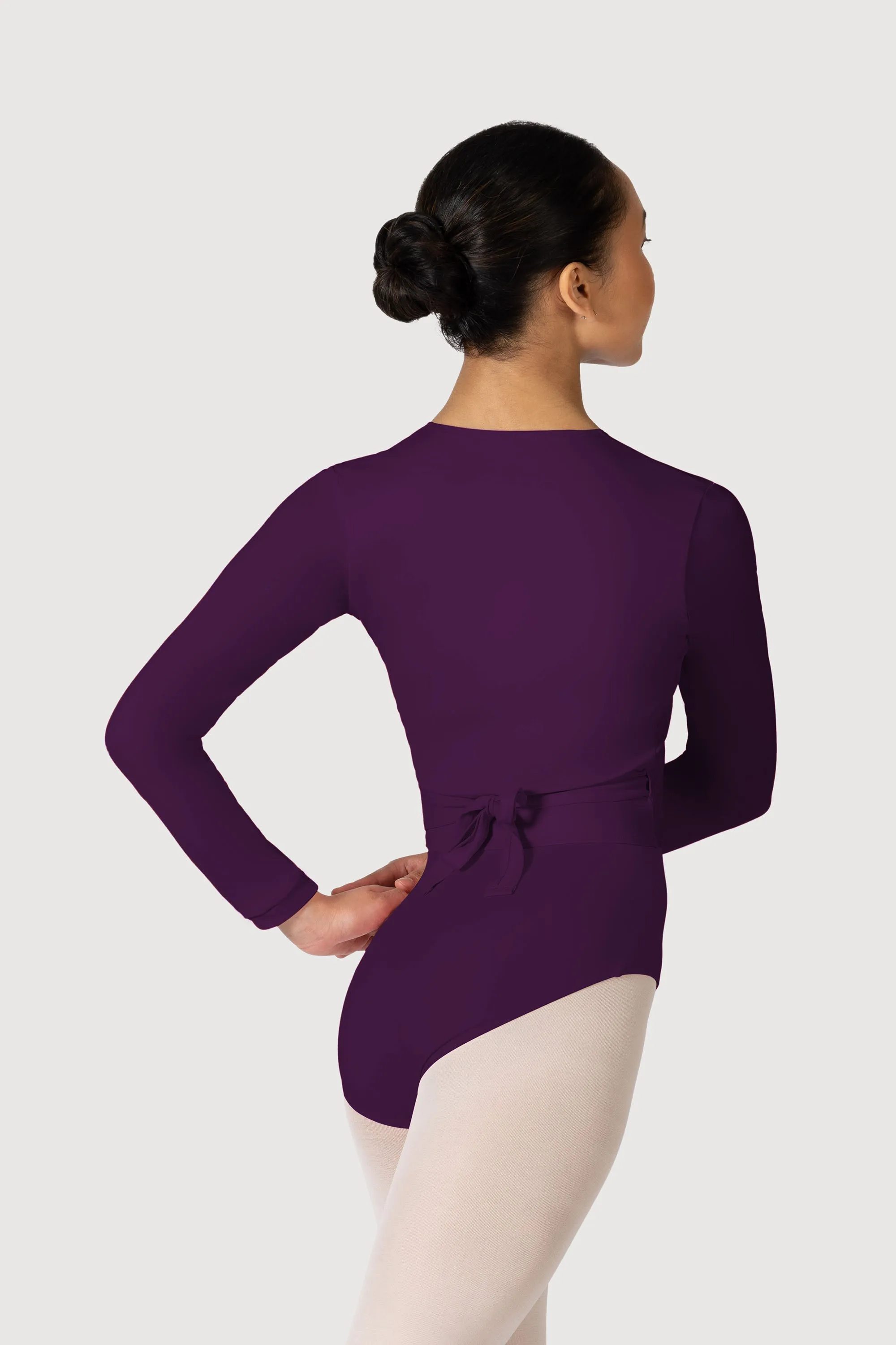 Z0858L - Bloch Overture Crossover Womens Long Sleeve Wrap Top